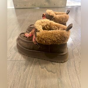 UGG Funkara Genuine Shearling Cabin Cuff Bootie